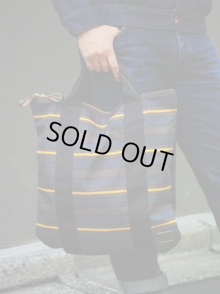 M A R N I PORTER 2WAY BAG NAVY